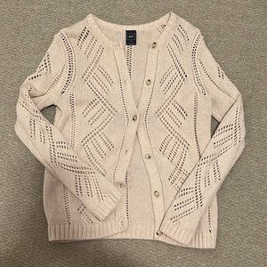 GAP knit cardigan in cream small